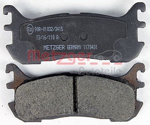 METZGER 1170431 Bremsbelagsatz, Scheibenbremse